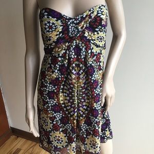 Nicole Miller Floral Tube Dress